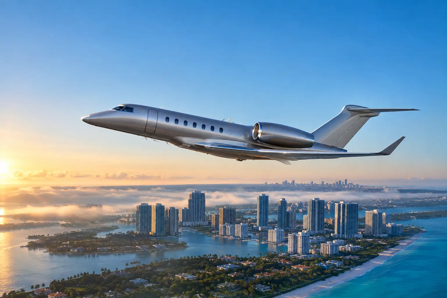Private jet Miami to Los Angeles