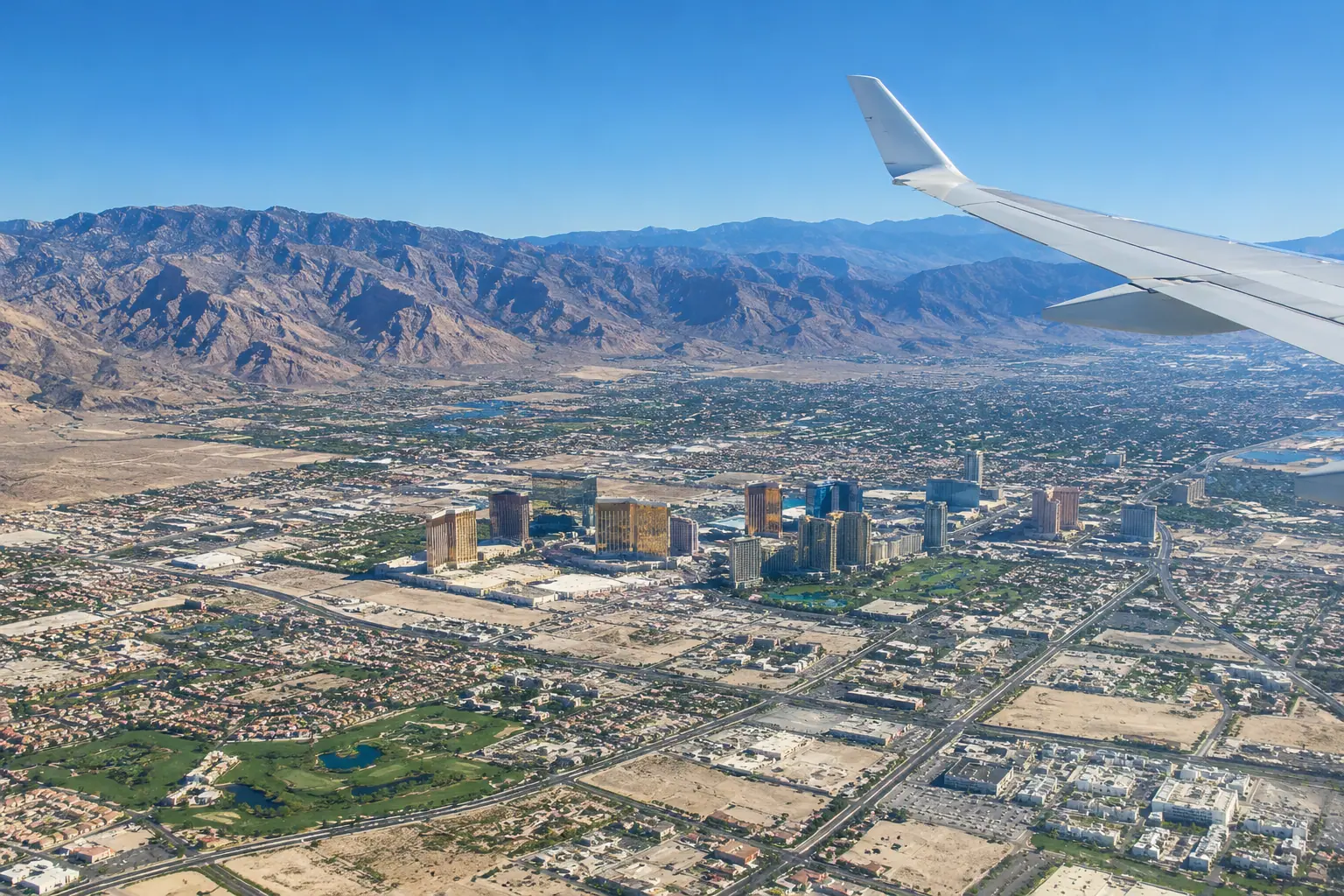 Las Vegas from the air